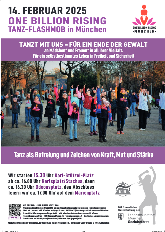 Mehr über den Artikel erfahren Ausflug One Billion Rising am 14.02.2025